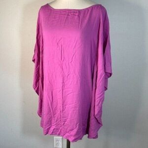 Indah S Small Flowy Tunic Top Purple